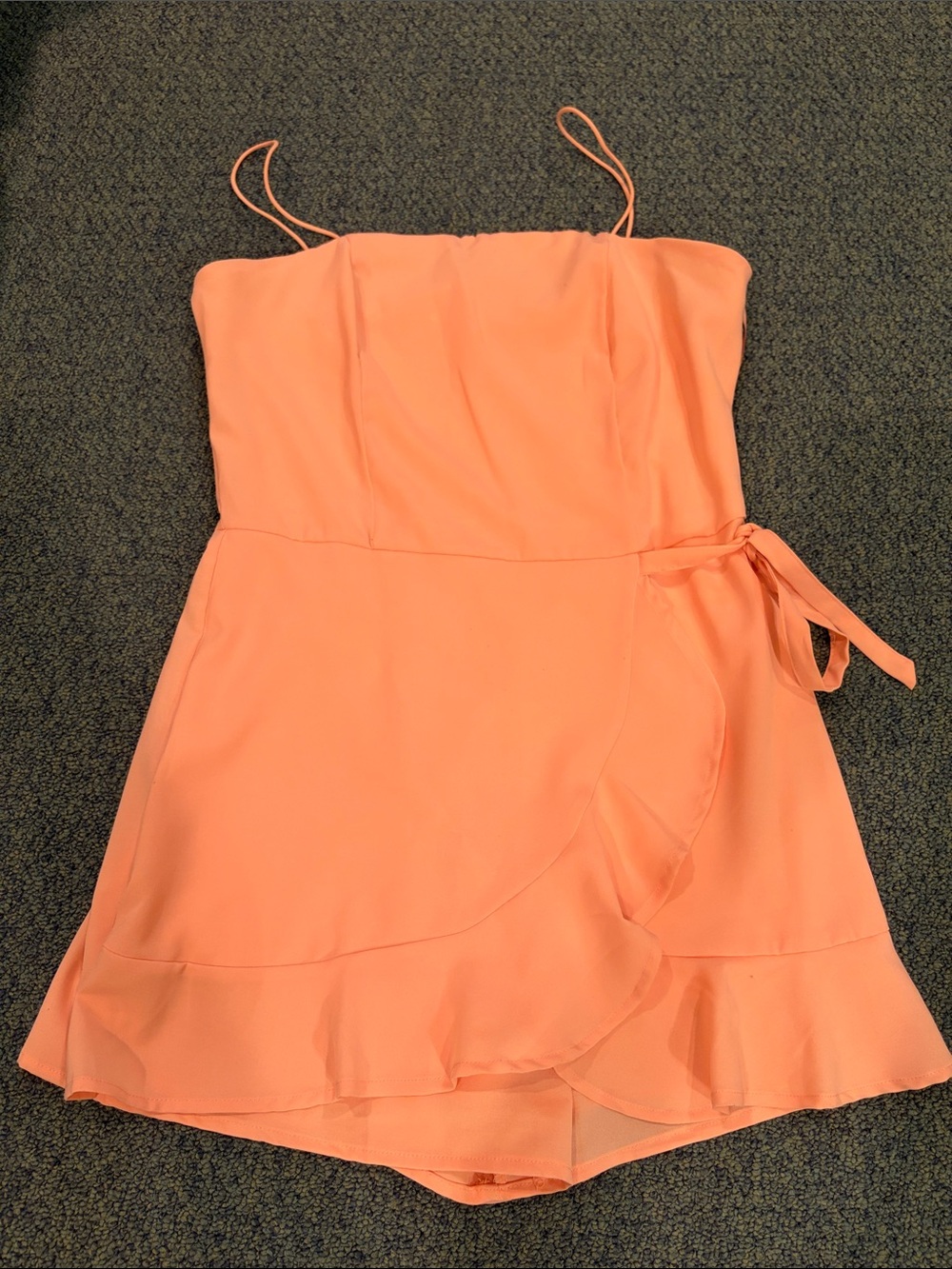 She + Sky Coral Romper